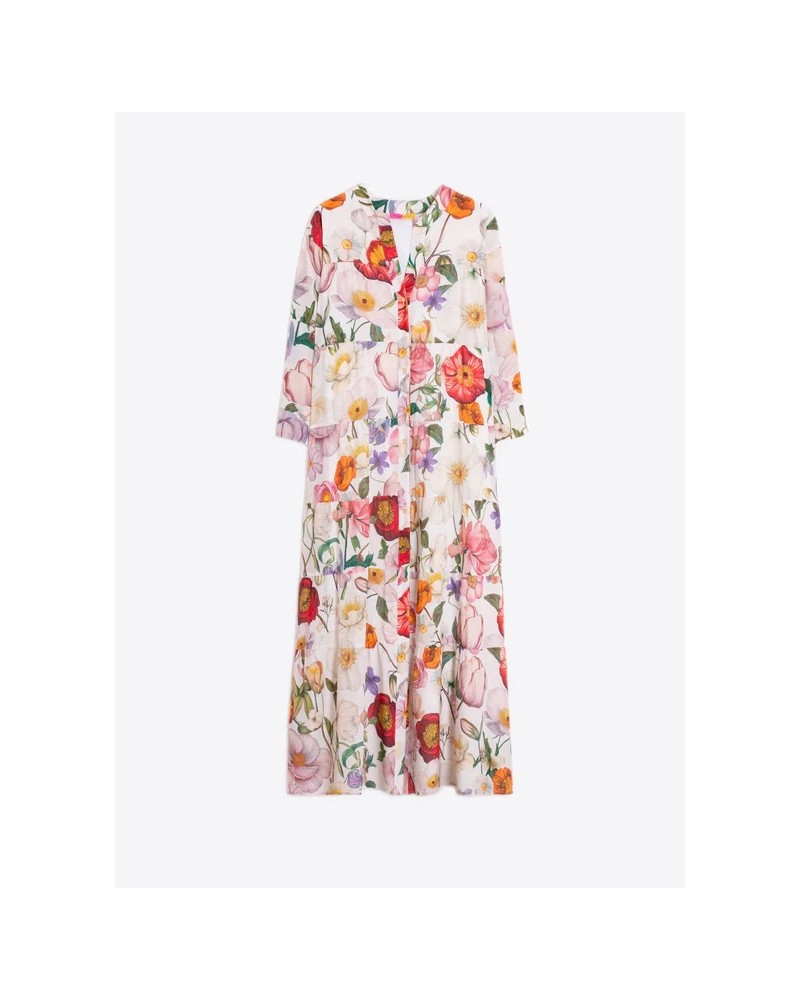 Vestido largo flores Vilagallo