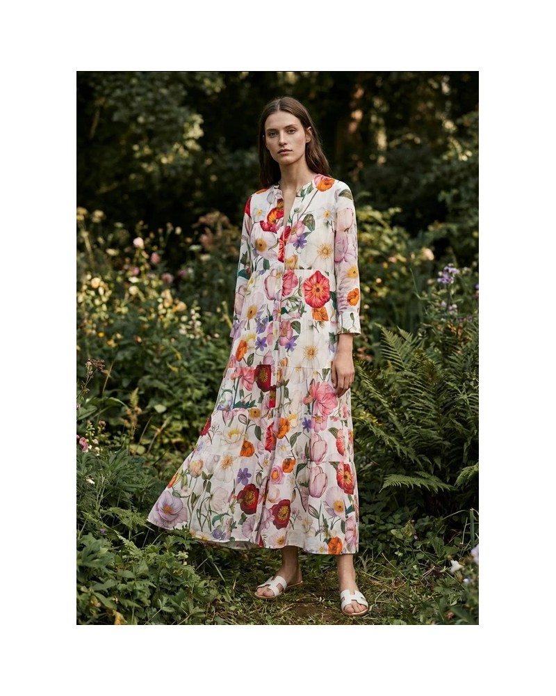 Vestido largo flores Vilagallo