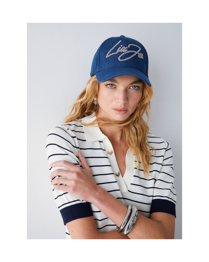 Visera azul denim Liujo