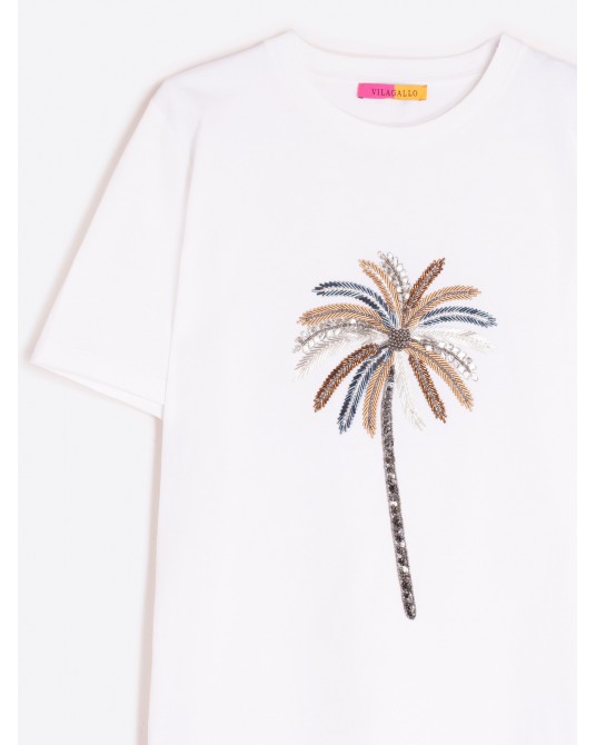 Camiseta blanca Palmera Vilagallo