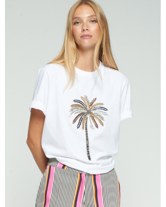 Camiseta blanca Palmera Vilagallo