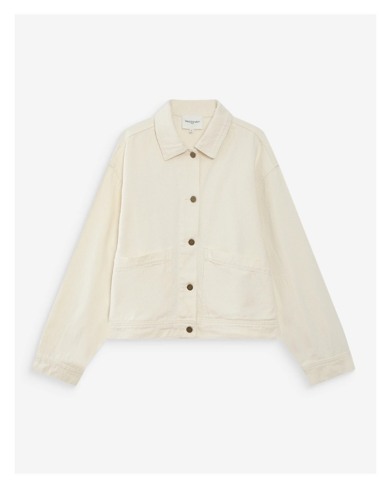 Chaqueta denim crudo Grace and Mila