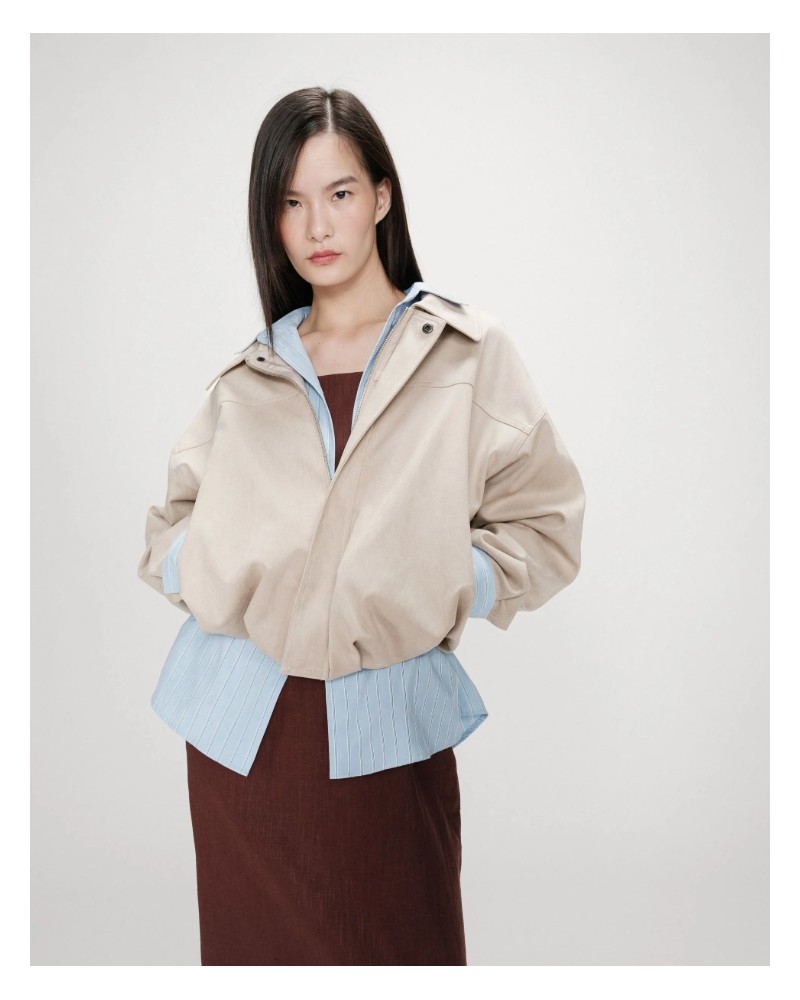 Chaqueta bomber crudo Grace and Mila