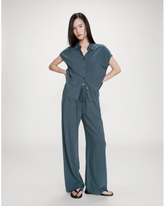 Pantalòn fluìdo cordòn cintura Grace and Mila