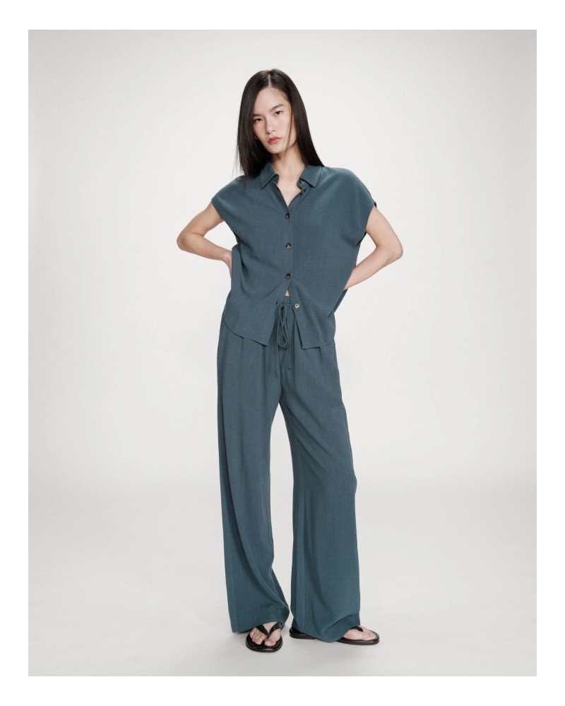 Pantalòn fluìdo cordòn cintura Grace and Mila