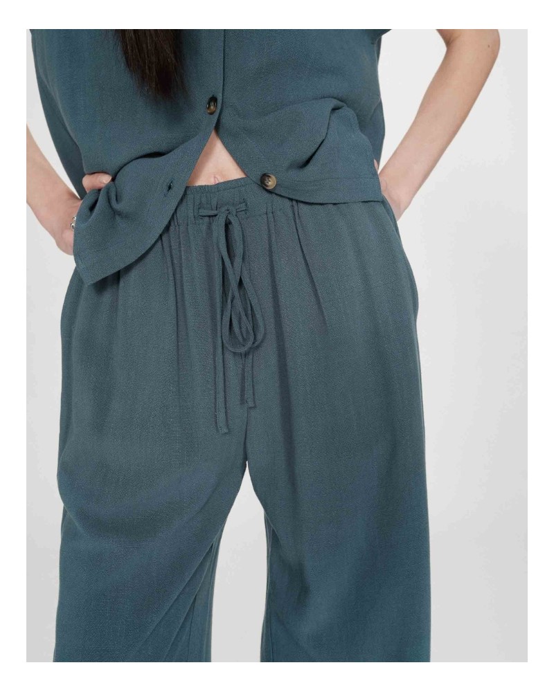 Pantalòn fluìdo cordòn cintura Grace and Mila