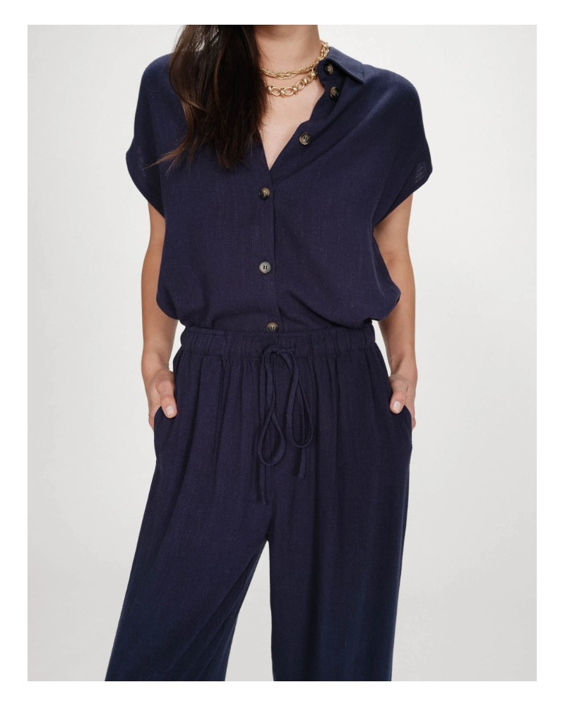 Pantalòn fluìdo cordòn cintura Grace and Mila