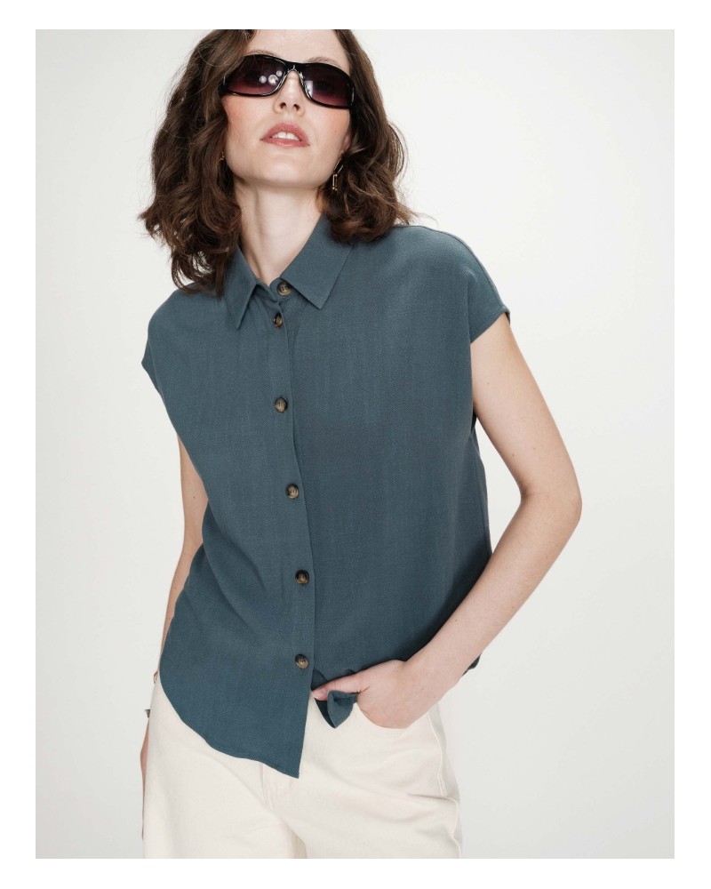 Camisa de lino manga corta Grace and Mila