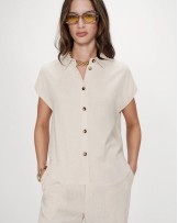 Camisa de lino manga corta Grace and Mila