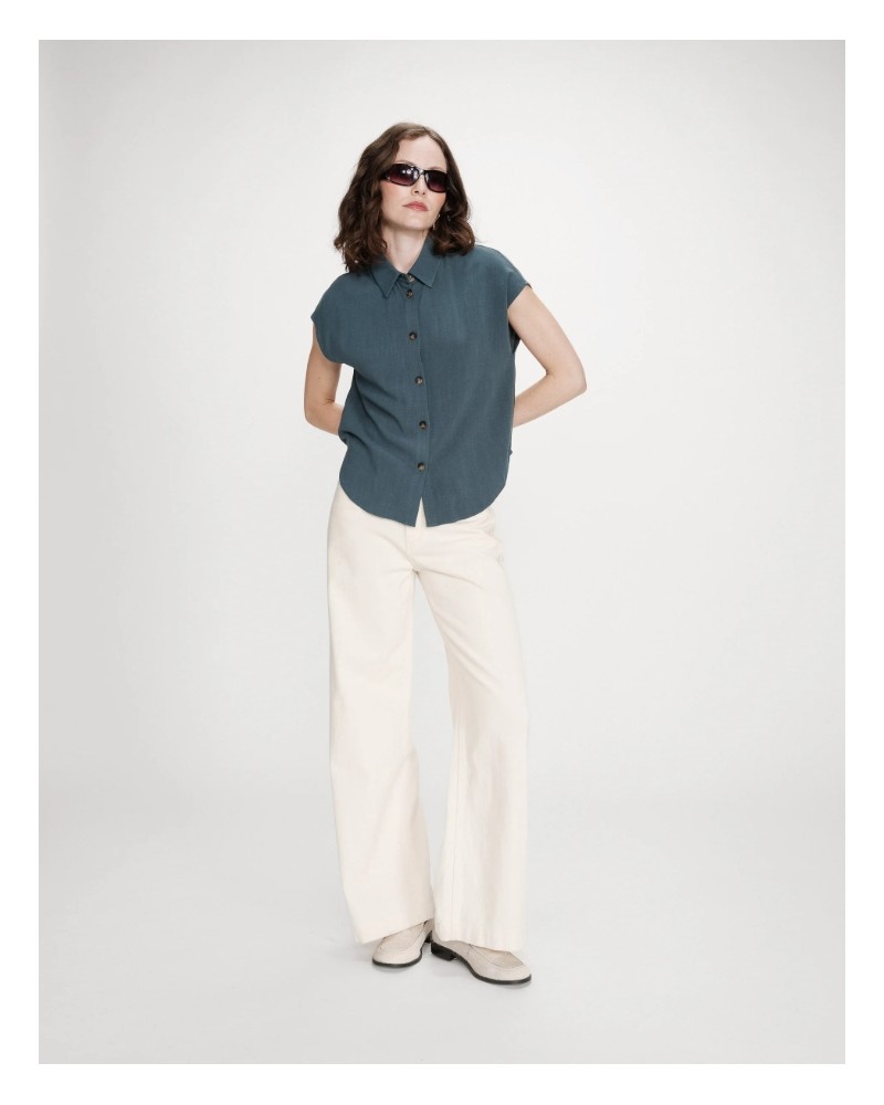 Camisa de lino manga corta Grace and Mila