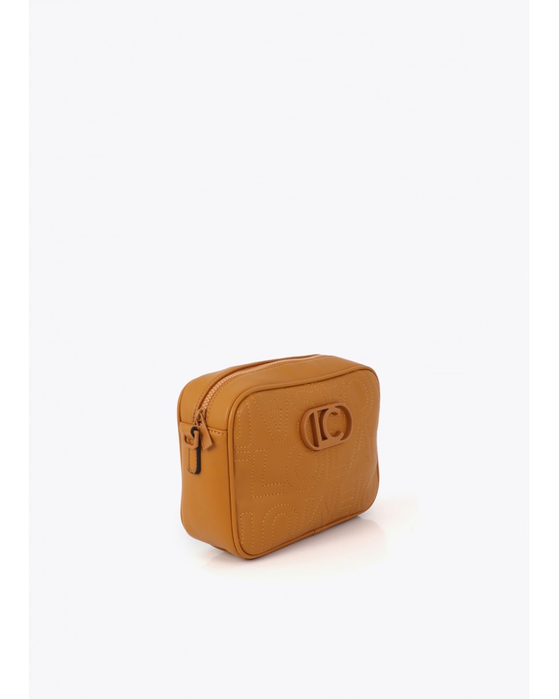 Bandolera pespuntes monograma Lola Casademunt