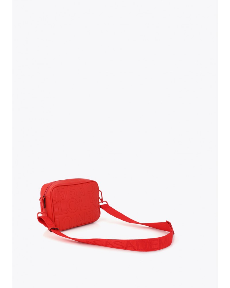 Bandolera pespuntes monograma Lola Casademunt