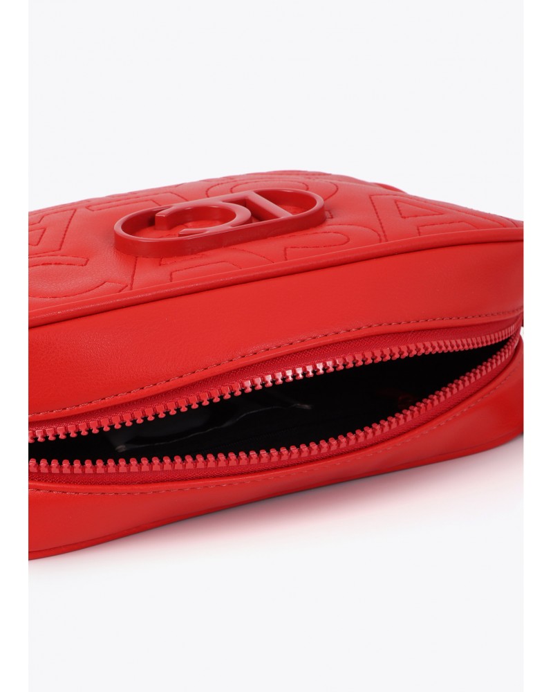 Bandolera pespuntes monograma Lola Casademunt