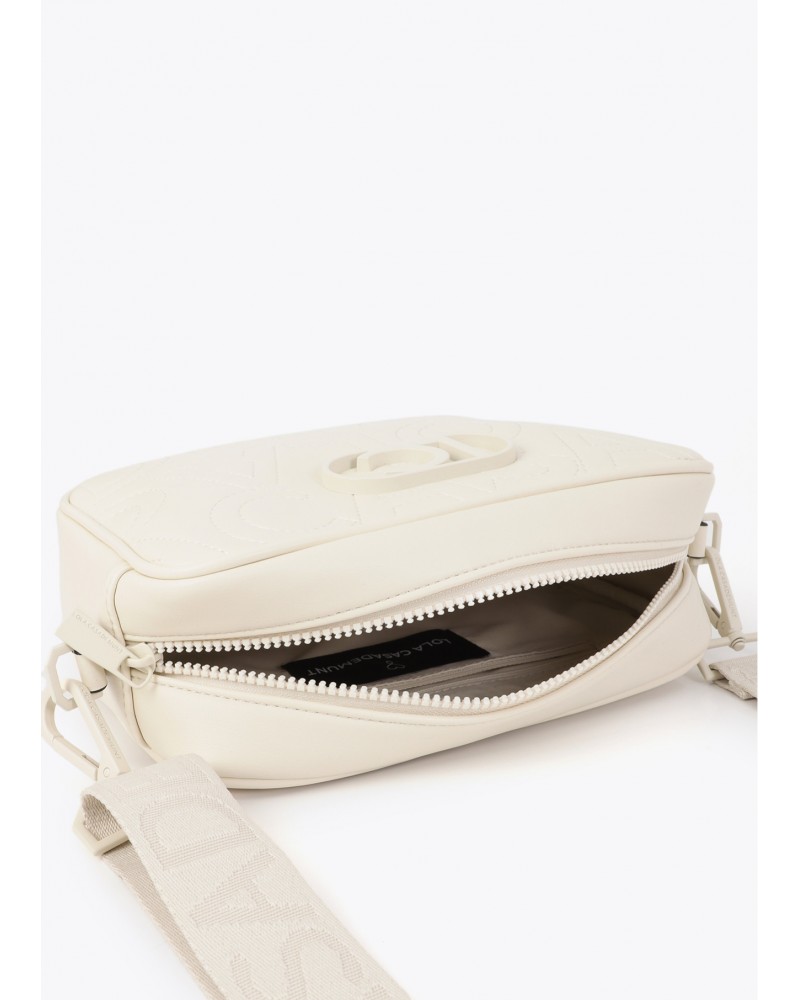 Bandolera pespuntes monograma Lola Casademunt