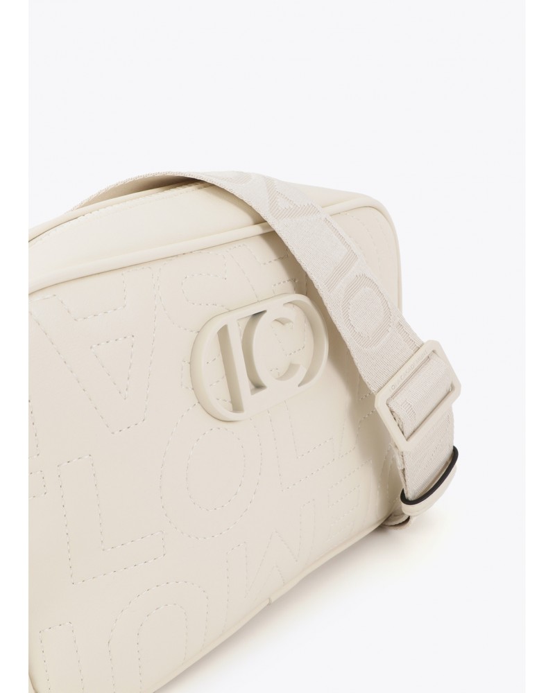Bandolera pespuntes monograma Lola Casademunt