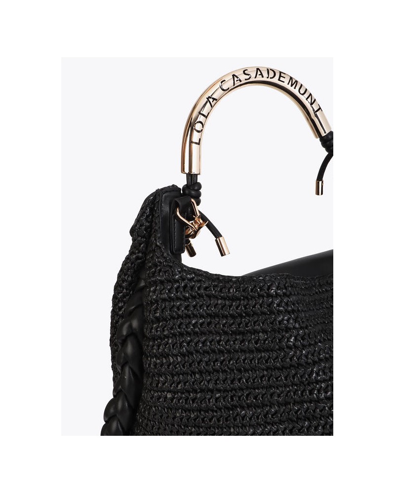 Shopper combinado efecto rafia asa troquelada Lola Casademunt