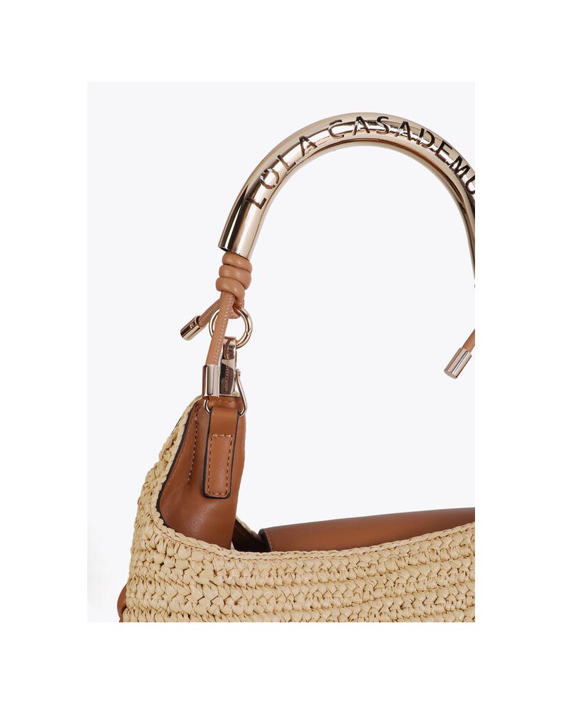 Shopper combinado efecto rafia asa troquelada Lola Casademunt