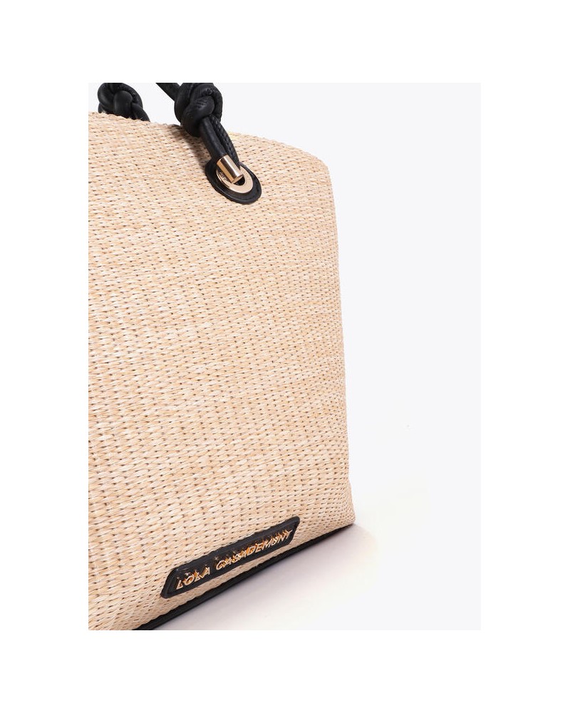 Bolso tipo capazo efecto rafia Lola Casademunt