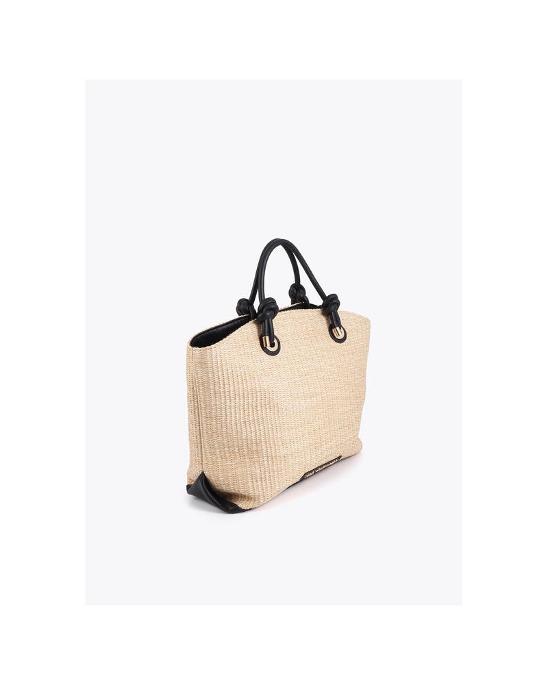 Bolso tipo capazo efecto rafia Lola Casademunt