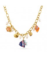 Collar acero charms peces Anartxy