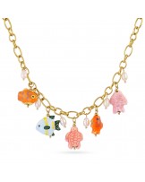 Collar acero charms peces Anartxy