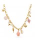 Collar acero charms conchas tortuga Anartxy