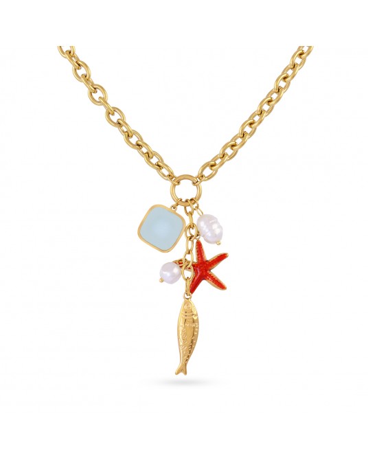 Collar acero chamrs pez Anartxy