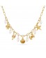 Collar acero chamrs y perlas Anartxy