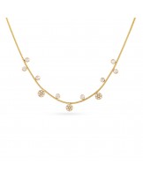 Collar corto acero y circonitas Anartxy