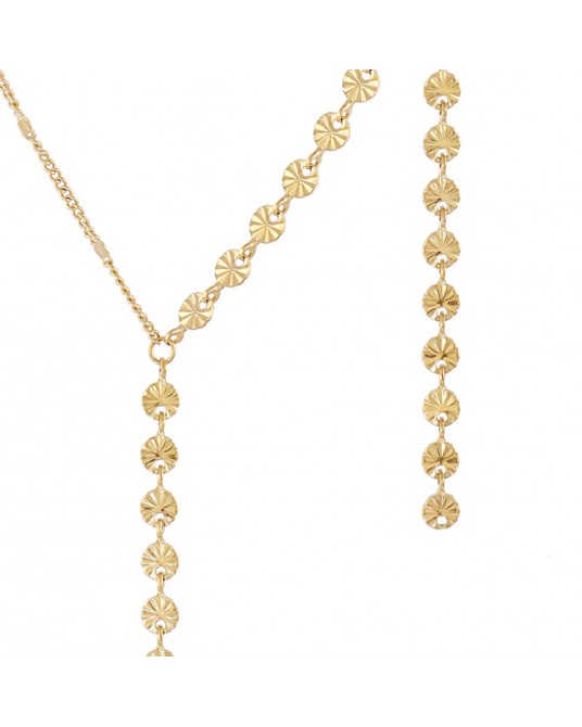 Collar corto acero colgante largo Anartxy