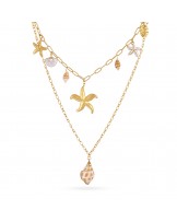 Collar doble con charms Anartxy