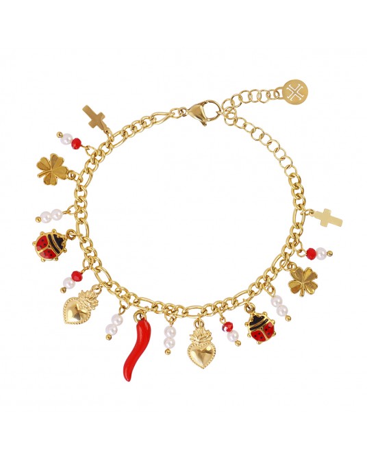 Pulsera con charms acero Anartxy
