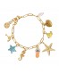 Pulsera con charms playa acero Anartxy