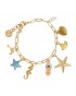 Pulsera con charms playa acero Anartxy