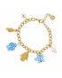 Pulsera con charms playa acero Anartxy