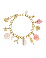 Pulsera con charms playa acero Anartxy