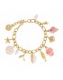 Pulsera con charms playa acero Anartxy