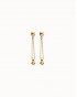 Pendientes largos bañados en oro UNOde50