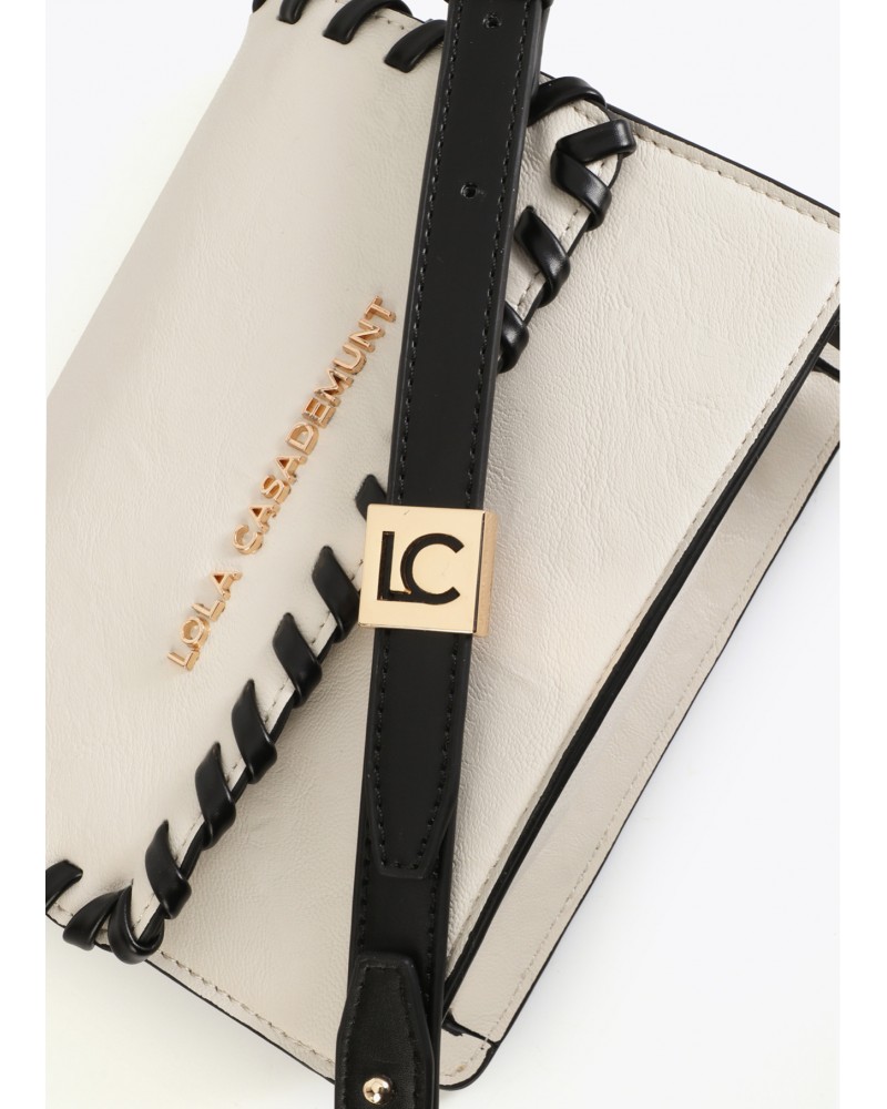 Bandolera detalle trenzado contraste Lola Casademunt