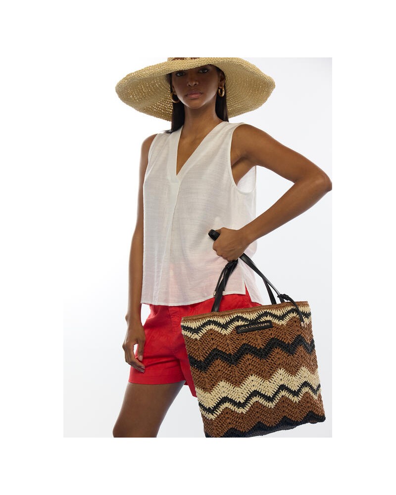 Bolso rafia espiga Lola Casademunt