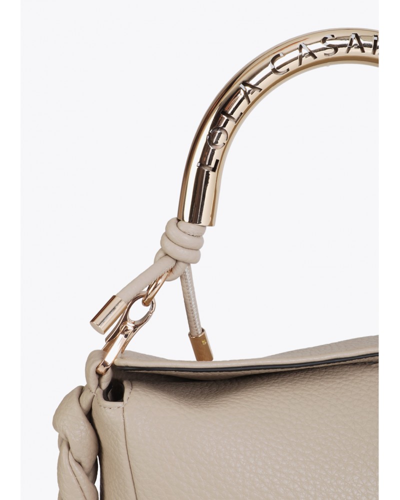 Bolso bandolera asa metálica troquelada Lola Casademunt