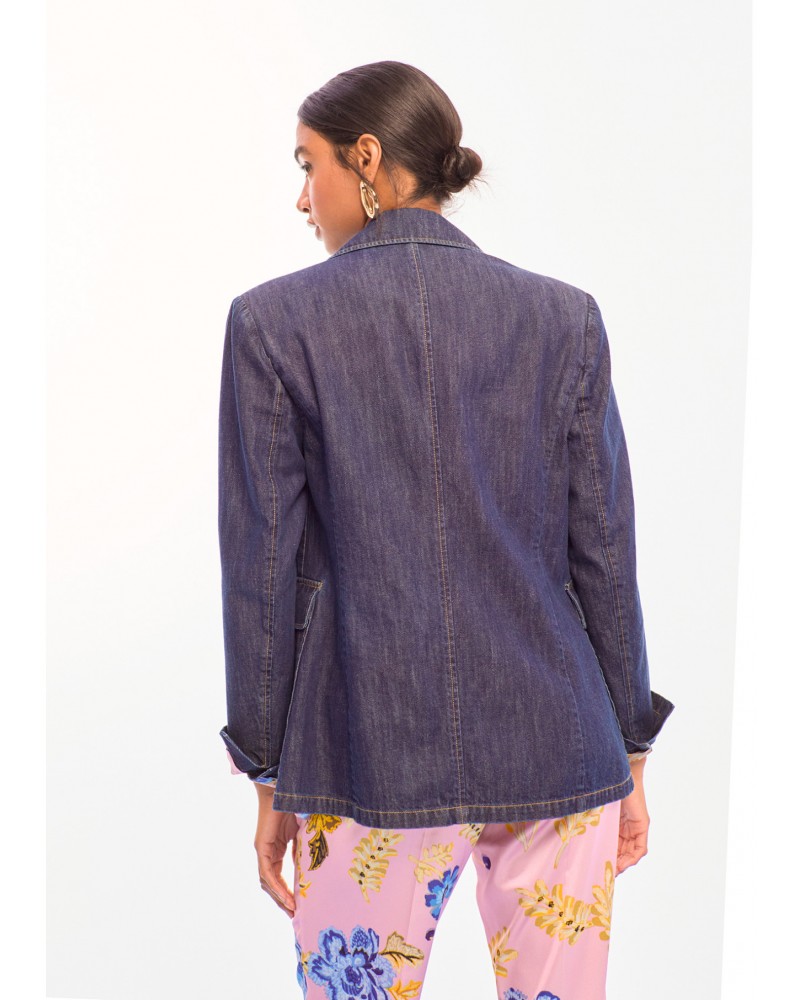 Americana denim entallada Lola Casademunt