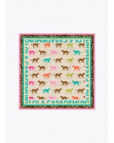 Pañuelo satinado tigres de colores Lola Casademunt