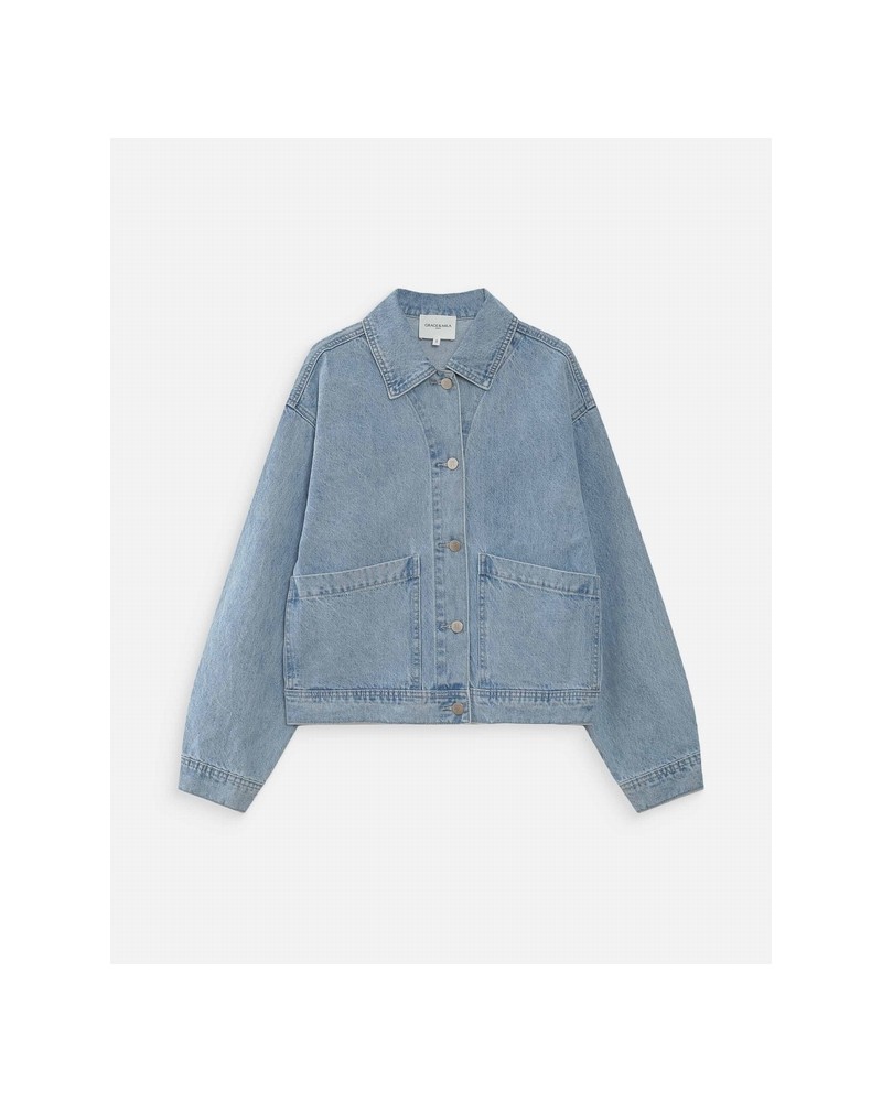 Chaqueta denim crudo Grace and Mila