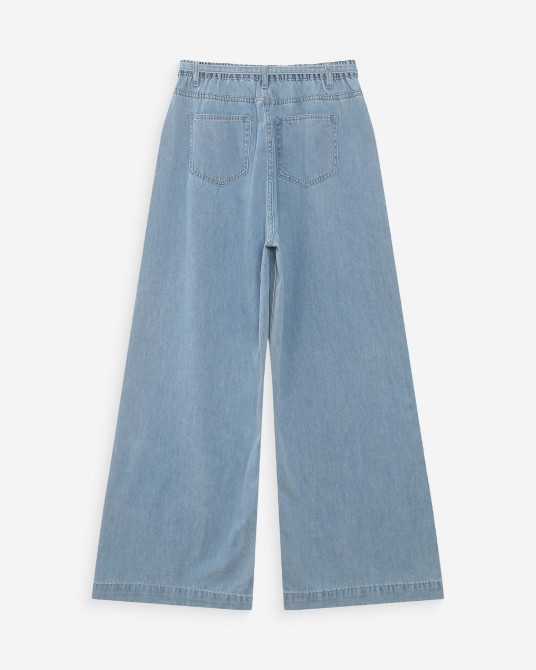 Pantalòn denim fluìdo Grace and Mila