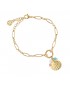 Pulsera concha vieira acero Anartxy