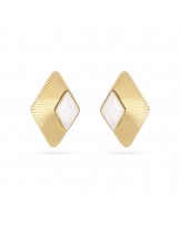 Pendientes acero con nacar Anartxy