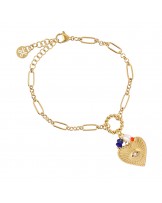Pulsera corazòn acero Anartxy