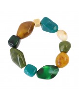 Pulsera elàstica resina reciclada Anartxy