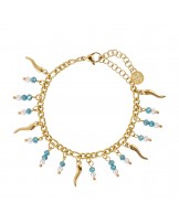 Pulsera charms pimiento acero Anartxy